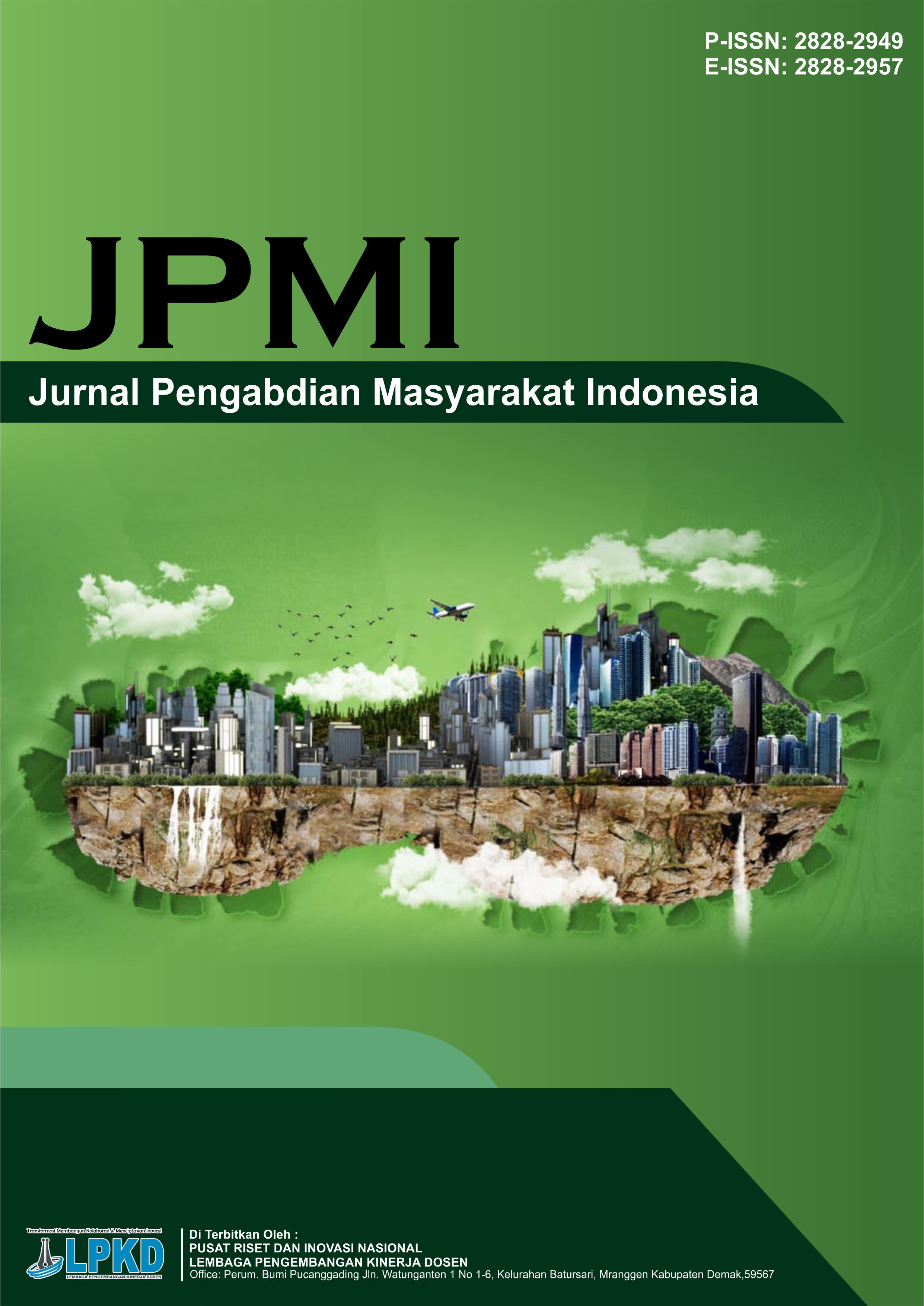 					View Vol. 2 No. 2 (2023): Juni : Jurnal Pengabdian Masyarakat Indonesia (JPMI)
				