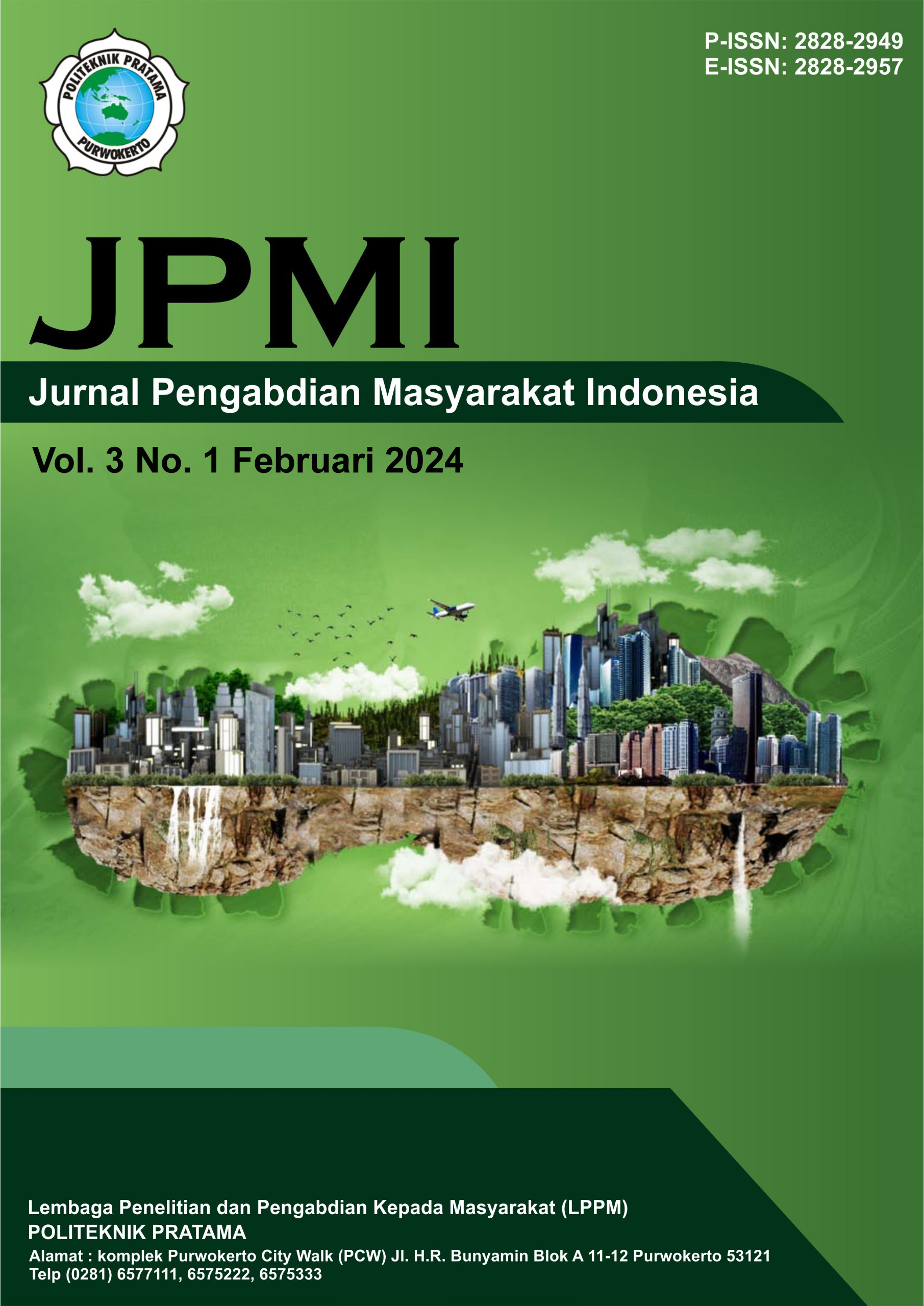 					View Vol. 3 No. 1 (2024): Februari : Jurnal Pengabdian Masyarakat Indonesia (JPMI)
				