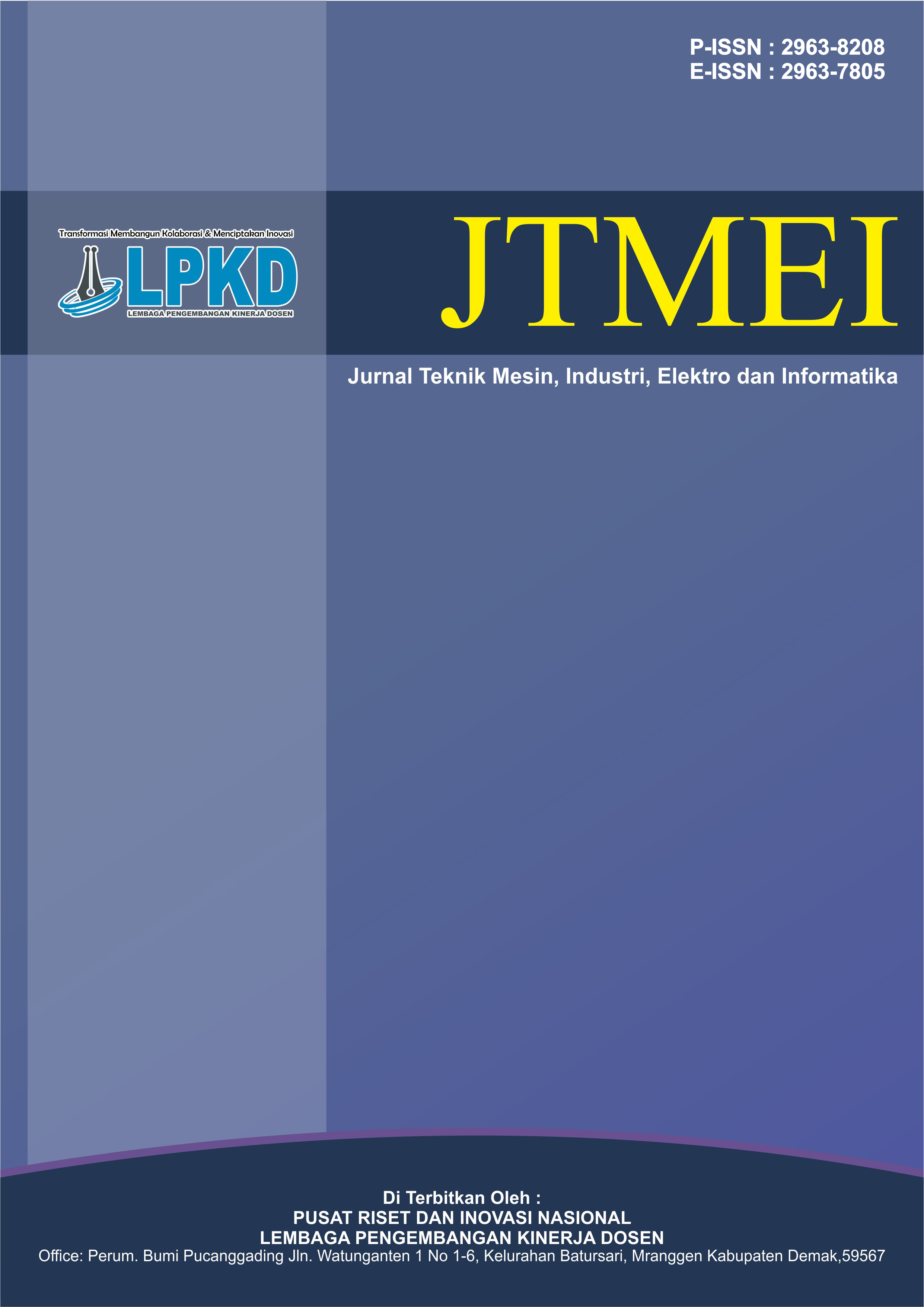 					View Vol. 5 No. 2 (2026):  Jurnal Teknik Mesin, Industri, Elektro dan Informatika
				